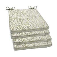 Patterned Square Savannah Seat Pads (4 - SAVE £10), Chenille