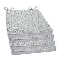 Patterned Square Savannah Seat Pads (4 - SAVE £10), Chenille