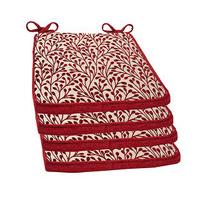 Patterned Square Savannah Seat Pads (4 - SAVE £10), Chenille