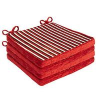 Patterned Square Savannah Seat Pads (4 - SAVE £10), Chenille