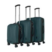 Packenger Velvet Spinner Set 52/62/72 cm dark green