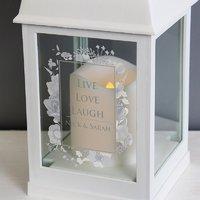 Personalised White Lantern