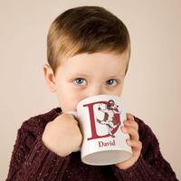 Personalised Hand Illustrated Alphabet Mug