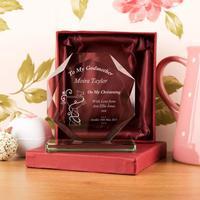 Personalised Godmother Cut Glass Skye Facet