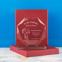 Personalised Godfather Cut Glass Skye Facet