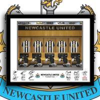 Personalised Newcastle United Dressing Room Framed Print