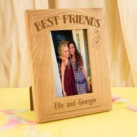 Personalised Best Friends Oak Frame