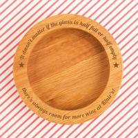 Personalised Half Full or Empty Wine Bottle Coaster