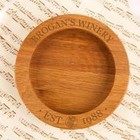 Personalised Winery Wooden Wine Bottle Coaster