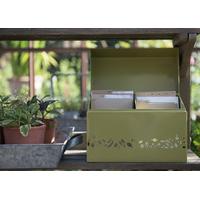 Perforated Calendar Seed Box leaf green