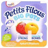 Petits Filous strawberry & apricot fromage frais