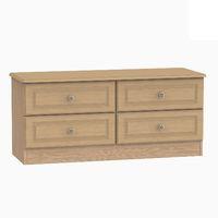 Pembroke 4 Drawer Bed Box Light Oak