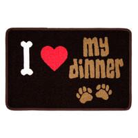 Pet Rebellion I Love My Dinner Dog Mat