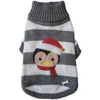 Pet London Jingle Bell Penguin Christmas Dog Sweater