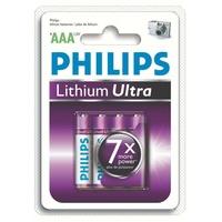 Philips FR03LB4A Lithium Ultra Battery Lasts 7 x Longer than Alkaline