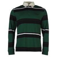 Pierre Cardin Long Sleeve Rugby Polo Shirt Mens