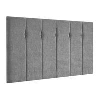 Portmore Kimiyo Linen Headboard Grey Superking