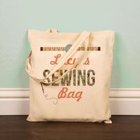 Printed Sewing Storage Tote Bag