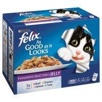 PURINA® FELIX® As Good As It Looks Adult Cat Favourites Selection in Jelly Wet Food Pouch