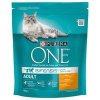 Purina ONE Adult Chicken & Whole Grains Dry Cat Food - 800g