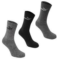 Puma 3 Pack Crew Socks Mens