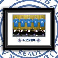 Rangers Dressing Room Customised Framed Print