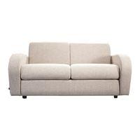 Retro Fabric 2 Seater Sofabed Stone