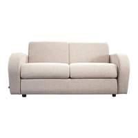 Retro Fabric 2 Seater Sofabed Sand