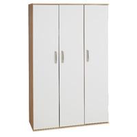 Regal 3 Door Wardrobe White And White Gloss