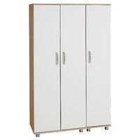 Regal 3 Door Wardrobe Black Woodgrain And Beech