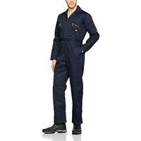 Redhawk navy zip front coverall in hard wearing polyester/cotton, 50