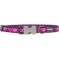 Red Dingo Breezy Love Hearts Dog Collar Purple