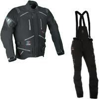 Richa Touring C-Change Motorcycle Jacket & Trousers Black Kit