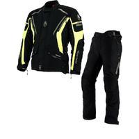 Richa Cyclone GTX Motorcycle Jacket & Trousers Fluo Yellow Black Kit