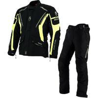 Richa Cyclone GTX Motorcycle Jacket & Trousers Fluo Yellow Black Kit