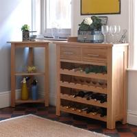 Rivermead Oak Wine Cabinet