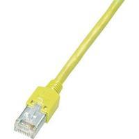 RJ49 Networks Cable CAT 5e S/UTP 0.50 m Yellow Flame-retardant, incl. detent Dätwyler