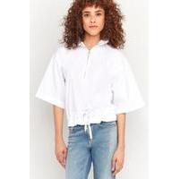 Rodebjer Fawcett Frill Collar White Jacket, WHITE