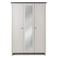 Salcombe 3 Door Mirrored Wardrobe