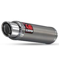 Scorpion Stealth Satin Titanium Oval Exhaust Kawasaki ZX 636/ZX6RR 07-08