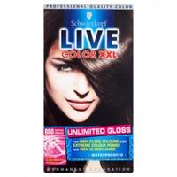 Schwarzkopf Live Color XXL Unlimited Gloss Permanent Coloration 880 Tempting Chocolate