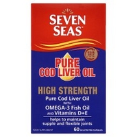 Seven Seas Pure Cod Liver Oil High Strength 60 Capsules