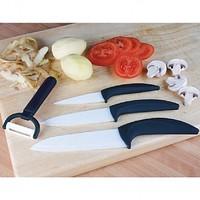 Set of 3 Ceramic Knife Set with free Peeler