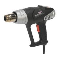 Sealey HS104K Deluxe Hot Air Gun Kit with LED Display 2000W 80-600°C