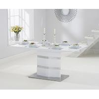 Serena 160cm White High Gloss Dining Table