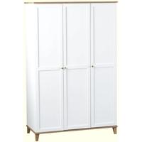 Seconique Arcadia White 3 Door Wardrobe