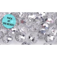 Set of 100 Crystal-Shaped Beads