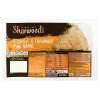 Sharwood's naans mini garlic & coriander