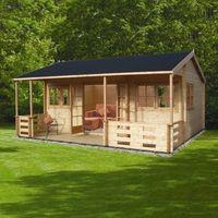 Shire Kingswood 44mm Log Cabin 18x20