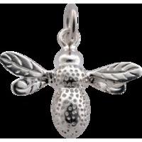 Silver Bee Charm